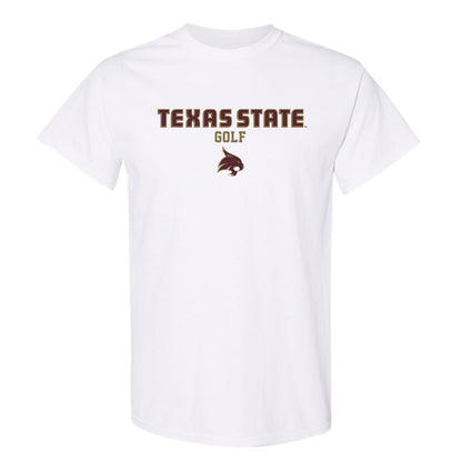 Texas State - NCAA Men's Golf : Phoenix Guerra - Classic Shersey T-Shirt-0