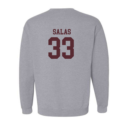 Texas State - NCAA Baseball : Manny Salas - Crewneck Sweatshirt-1