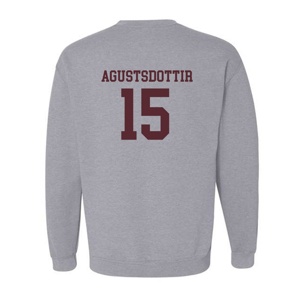 Texas State - NCAA Women's Soccer : Katrin Agustsdottir - Crewneck Sweatshirt-1