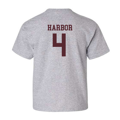 Texas State - NCAA Women's Basketball : Myla Harbor - Youth T-Shirt-1