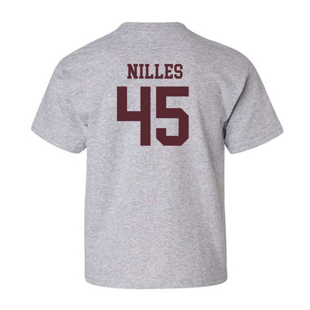 Texas State - NCAA Football : Cole Nilles - Youth T-Shirt-1