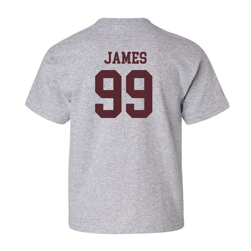 Texas State - NCAA Football : Kaleb James - Youth T-Shirt-1