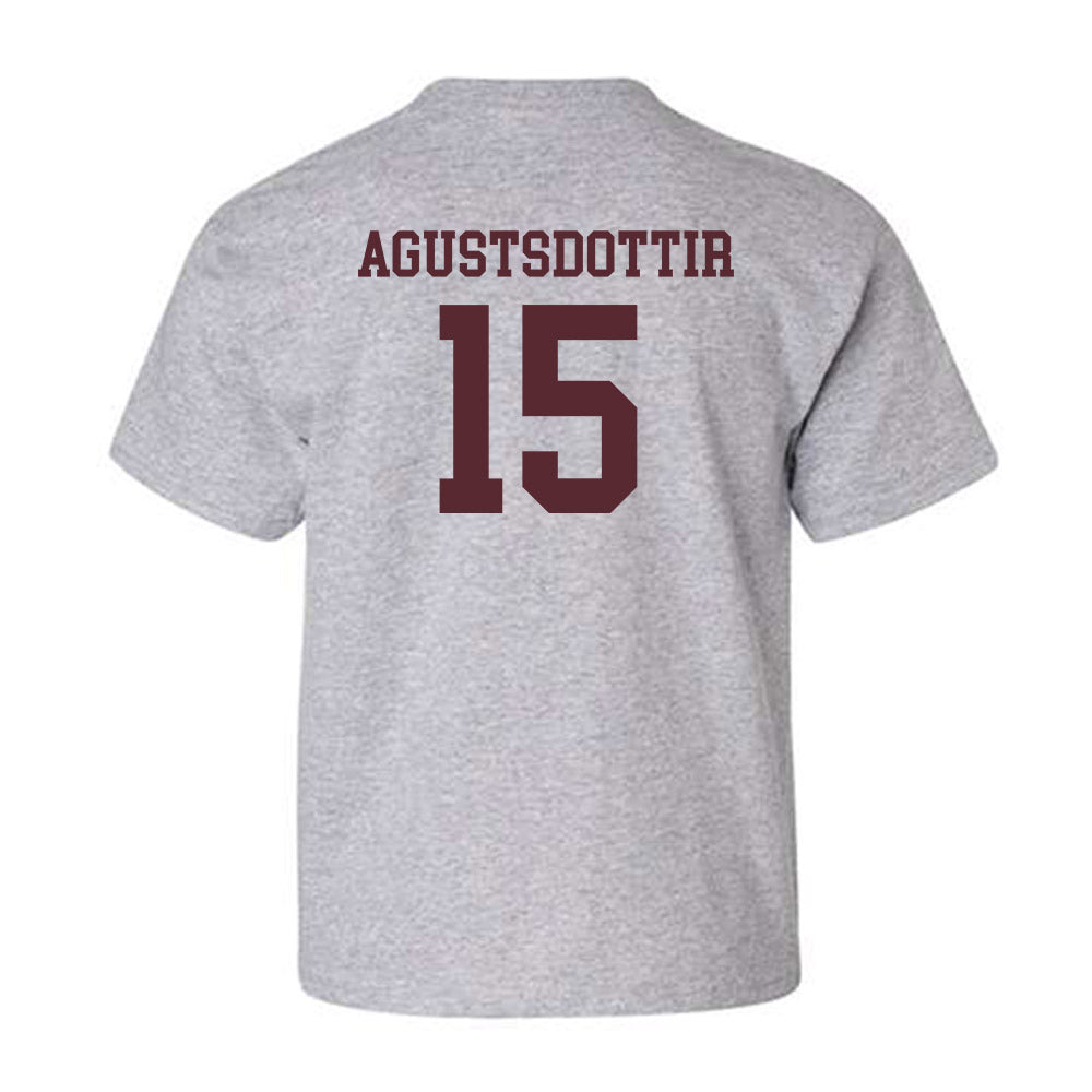 Texas State - NCAA Women's Soccer : Katrin Agustsdottir - Youth T-Shirt-1