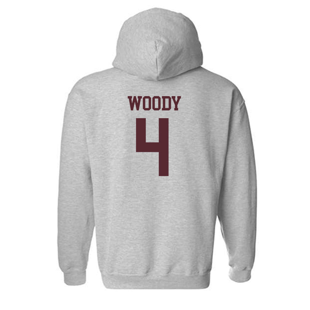Texas State - NCAA Football : Tae Woody - Classic Shersey Hooded Sweatshirt-1
