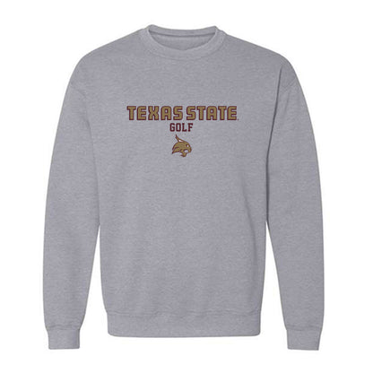 Texas State - NCAA Men's Golf : Lucky Cruz - Classic Shersey Crewneck Sweatshirt-0