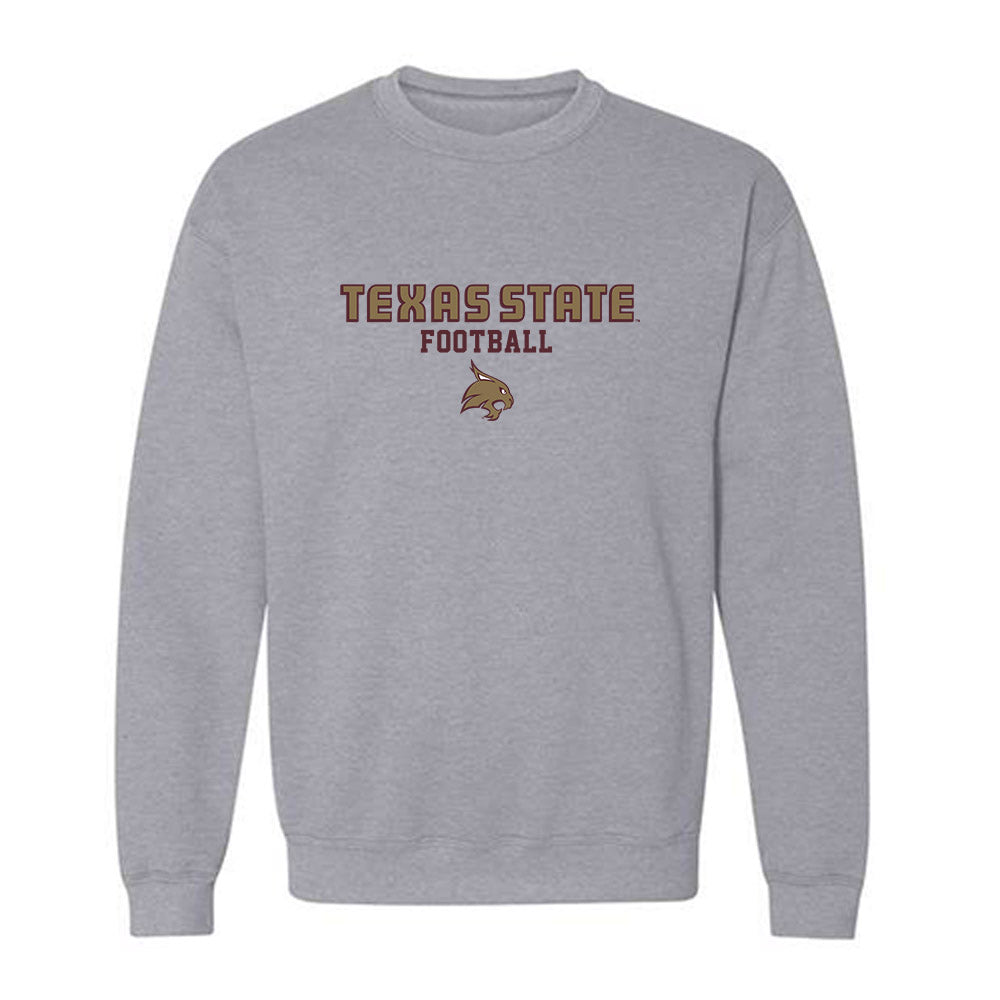 Texas State - NCAA Football : Jay Law - Classic Shersey Crewneck Sweatshirt-0