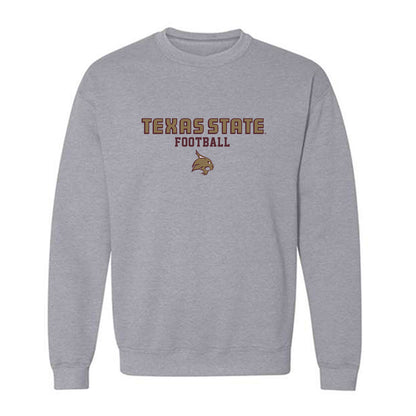 Texas State - NCAA Football : Jay Law - Classic Shersey Crewneck Sweatshirt-0