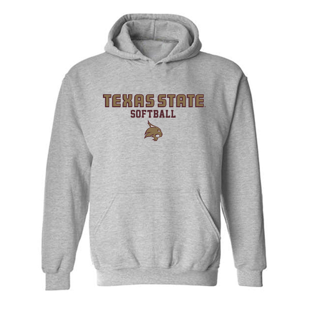 Texas State - NCAA Softball : Abby Garza - Hooded Sweatshirt-0