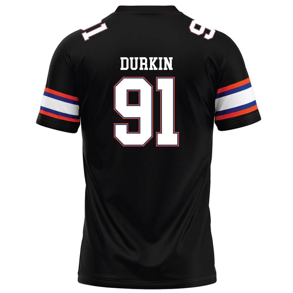 Florida - NCAA Football : Patrick Durkin - Black Football Jersey-1
