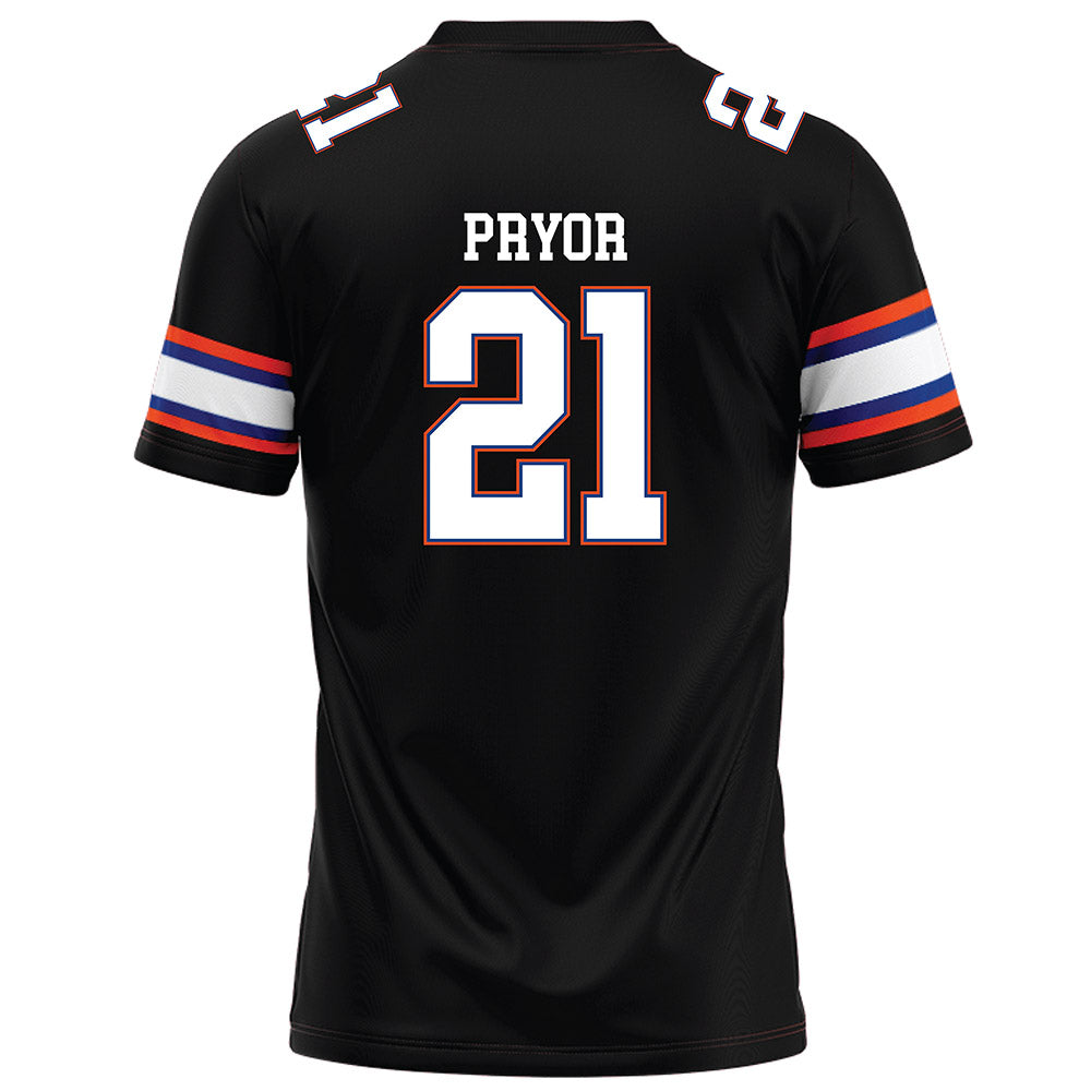 Florida - NCAA Football : Evan Pryor - Black Football Jersey-1