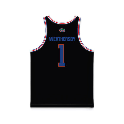 Florida - NCAA Women's Basketball : Jade Weathersby - Black Basketball Jersey-1