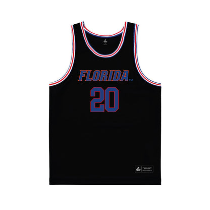 Florida - NCAA Men's Basketball : Isaiah Brown - Black Basketball Jersey