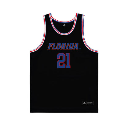 Florida - NCAA Women's Basketball : Ruth "Gift" Ezekiel - Black Basketball Jersey-0