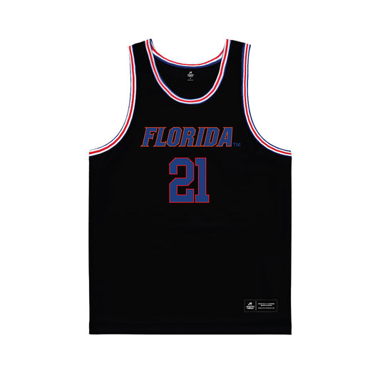 Florida - NCAA Women's Basketball : Ruth "Gift" Ezekiel - Black Basketball Jersey-0