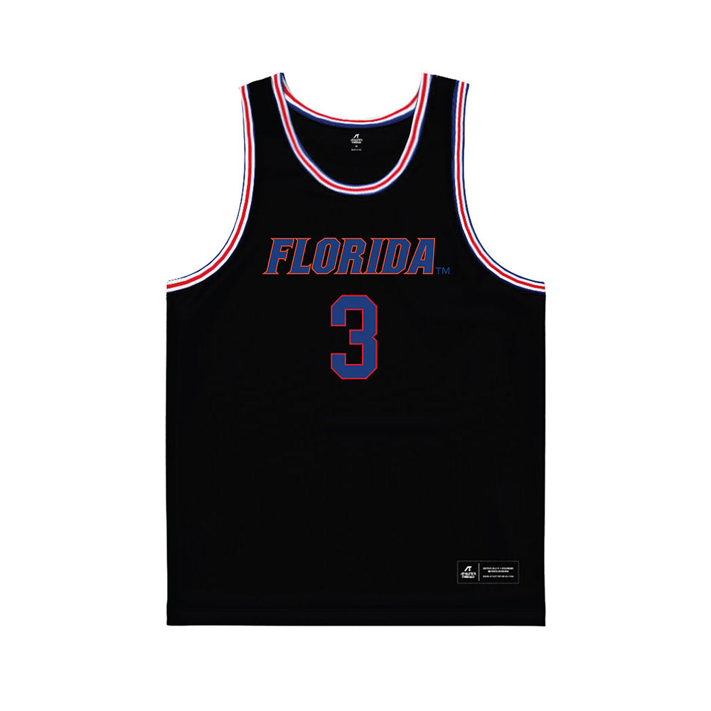 Florida - NCAA Men's Basketball : Micah Handlogten - Black Basketball Jersey