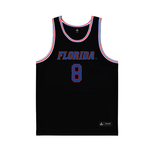 Florida - NCAA Men's Basketball : Alex Kovatchev - Black Basketball Jersey-0