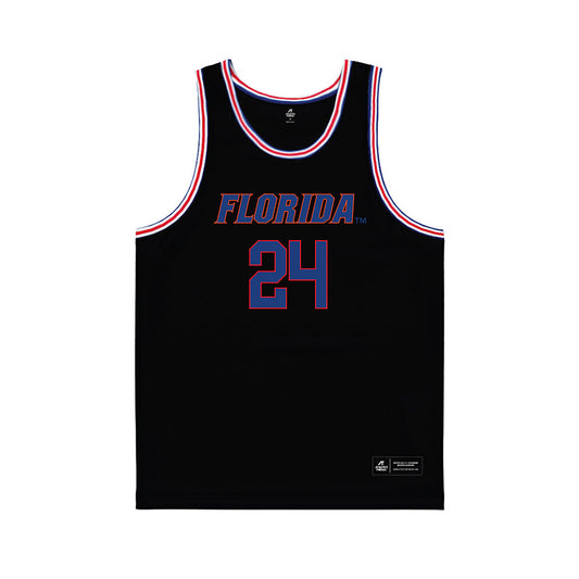Florida - NCAA Women's Basketball : Mallory Miller - Black Basketball Jersey-0