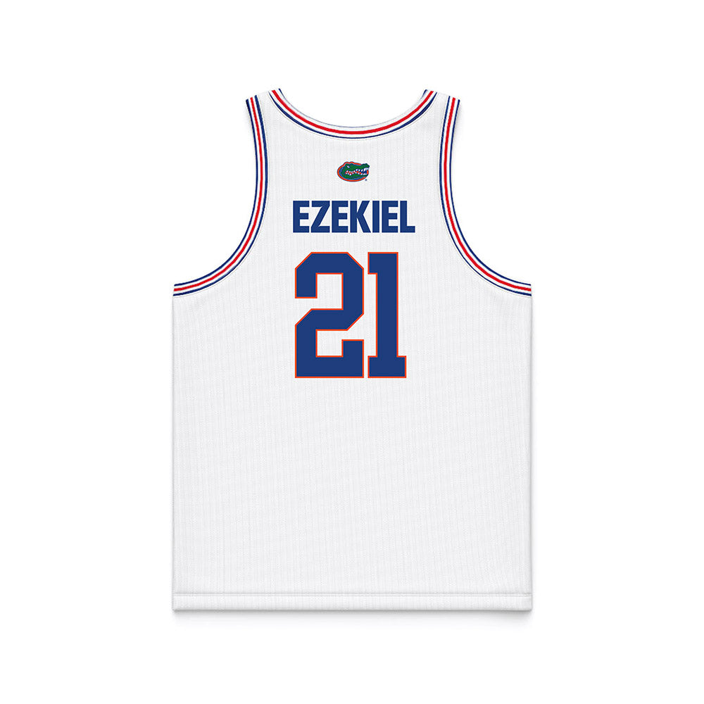 Florida - NCAA Women's Basketball : Ruth "Gift" Ezekiel - White Basketball Jersey-1