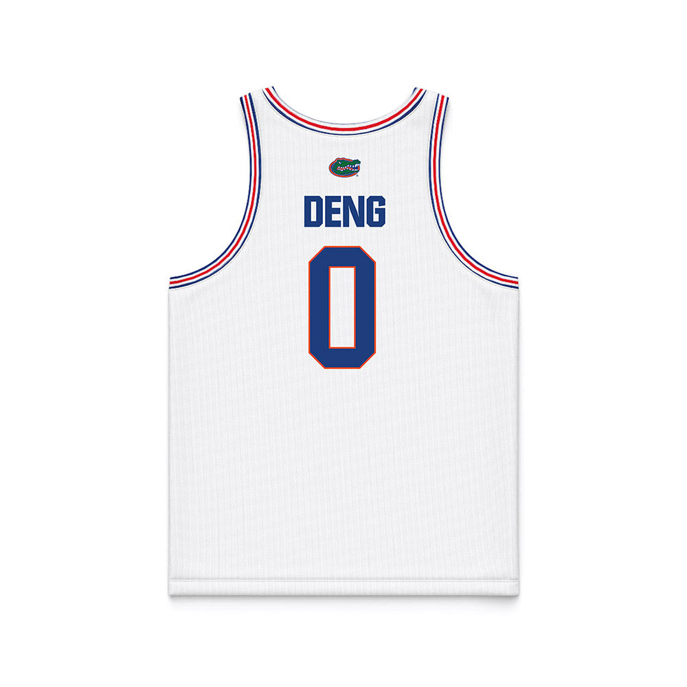 Florida - NCAA Women's Basketball : Sarah Deng - White Basketball Jersey-1