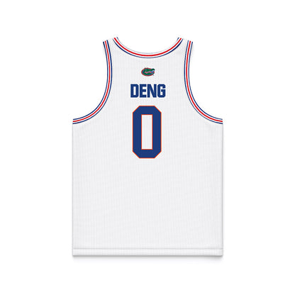 Florida - NCAA Women's Basketball : Sarah Deng - White Basketball Jersey-1