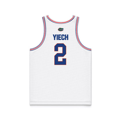 Florida - NCAA Women's Basketball : Nyadieng Yiech - White Basketball Jersey-1
