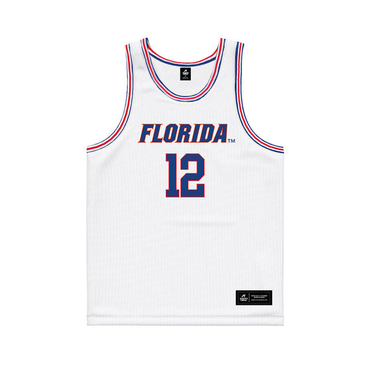 Florida - NCAA Women's Basketball : Daviane Mindoudi - White Basketball Jersey-0