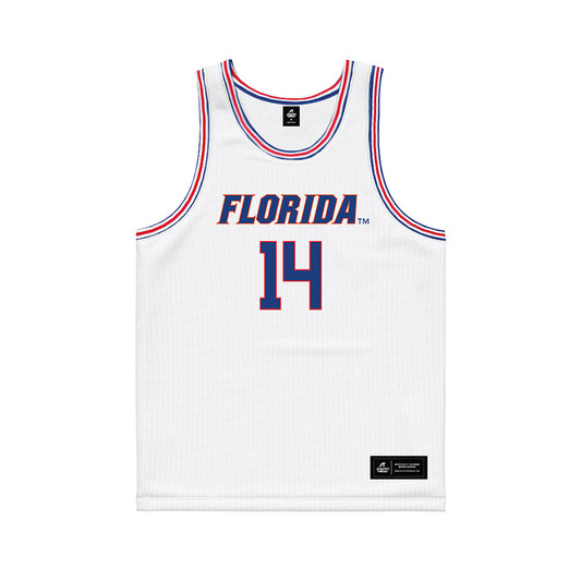 Florida - NCAA Women's Basketball : Caterina Piatti - White Basketball Jersey-0