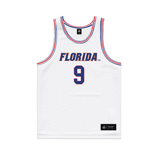 Florida - NCAA Men's Basketball : Rueben Chinyelu - White Basketball Jersey