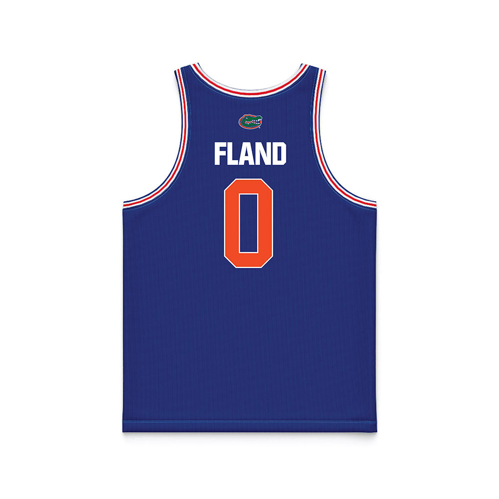 Florida - NCAA Men's Basketball : Johnuel Fland - Royal Basketball Jersey-1