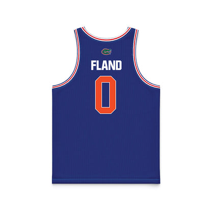 Florida - NCAA Men's Basketball : Johnuel Fland - Royal Basketball Jersey-1
