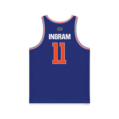 Florida - NCAA Men's Basketball : CJ Ingram - Royal Basketball Jersey-1