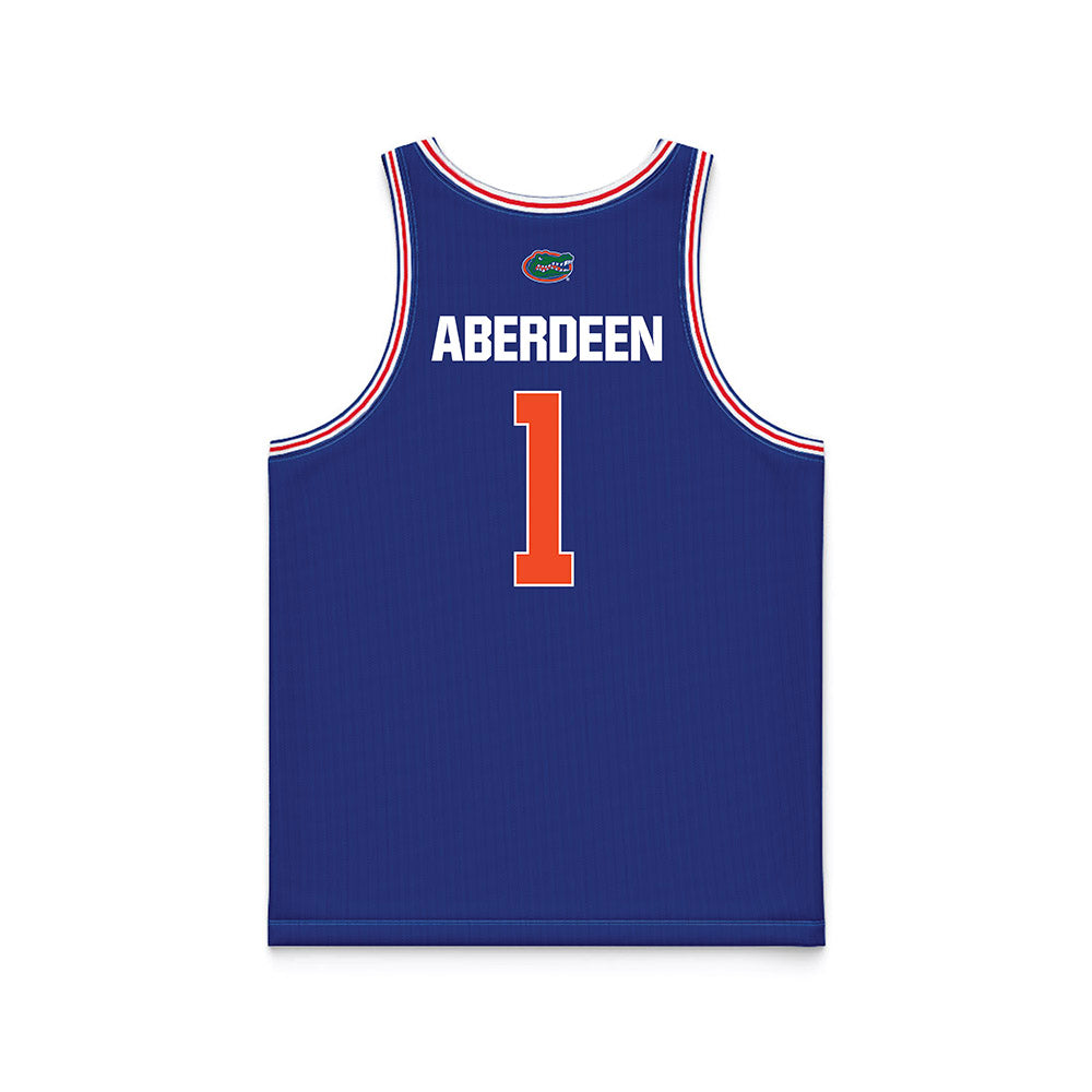 Florida - NCAA Men's Basketball : Denzel Aberdeen - Royal Basketball Jersey-1