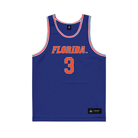 Florida - NCAA Men's Basketball : Micah Handlogten - Royal Basketball Jersey-0