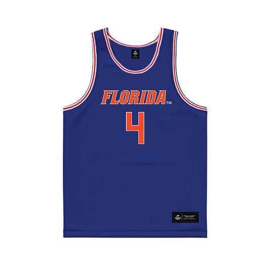 Florida - NCAA Women's Basketball : Knisha Godfrey - Royal Basketball Jersey-0