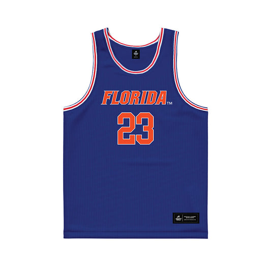 Florida - NCAA Women's Basketball : Alivia McGill - Royal Basketball Jersey