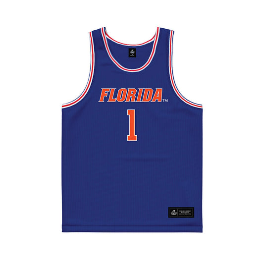 Florida - NCAA Men's Basketball : Denzel Aberdeen - Royal Basketball Jersey-0