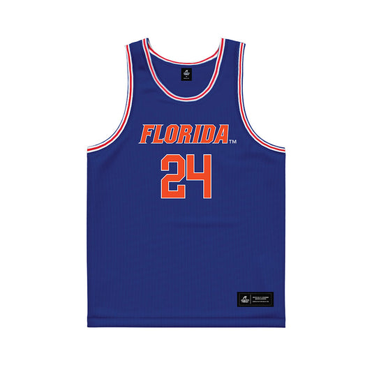 Florida - NCAA Women's Basketball : Mallory Miller - Royal Basketball Jersey-0