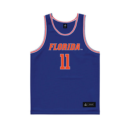 Florida - NCAA Men's Basketball : CJ Ingram - Royal Basketball Jersey-0