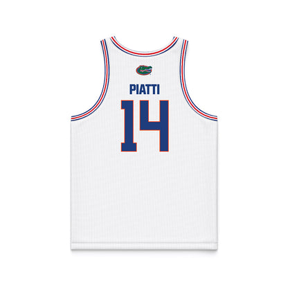 Florida - NCAA Women's Basketball : Caterina Piatti - White Basketball Jersey-1