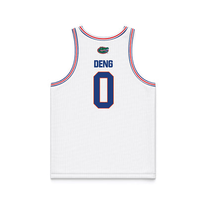 Florida - NCAA Women's Basketball : Sarah Deng - White Basketball Jersey-1