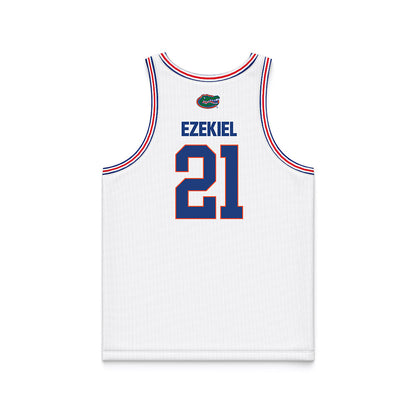 Florida - NCAA Women's Basketball : Ruth "Gift" Ezekiel - White Basketball Jersey-1