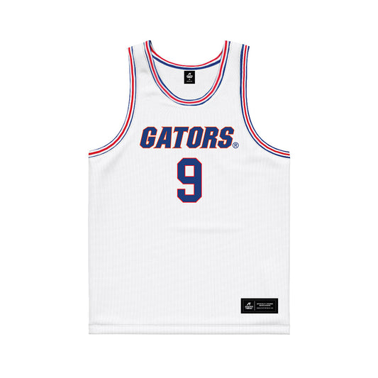 Florida - NCAA Women's Basketball : Alexia Dizeko - White Basketball Jersey