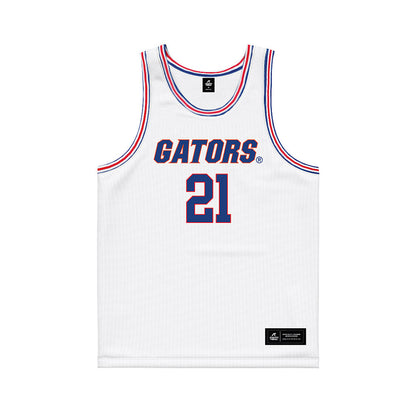 Florida - NCAA Women's Basketball : Ruth "Gift" Ezekiel - White Basketball Jersey-0