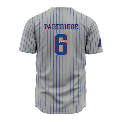 Florida - NCAA Baseball : Nic Partridge - Grey Jersey-1