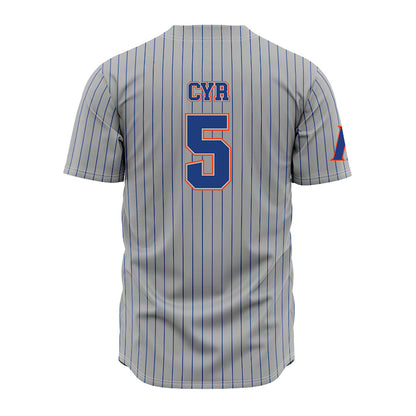 Florida - NCAA Baseball : Blake Cyr - Grey Jersey-1