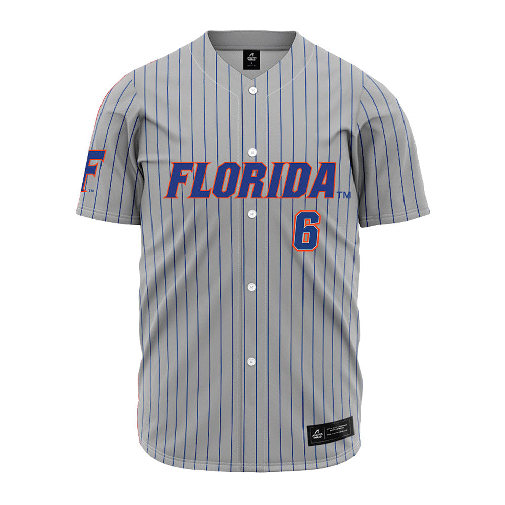 Florida - NCAA Baseball : Nic Partridge - Grey Jersey-0