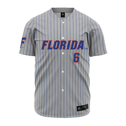 Florida - NCAA Baseball : Nic Partridge - Grey Jersey-0