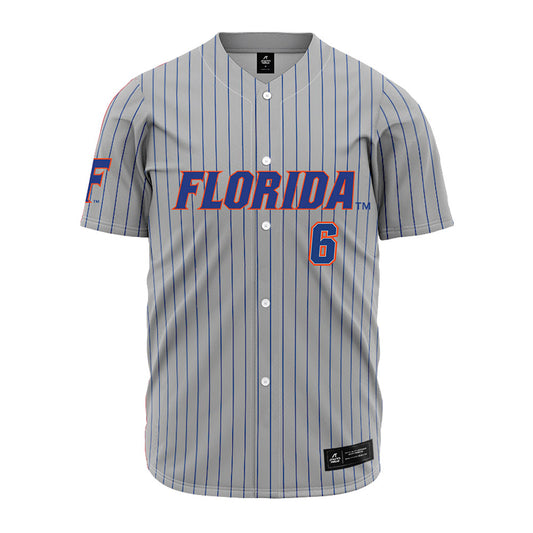 Florida - NCAA Baseball : Nic Partridge - Grey Jersey-0