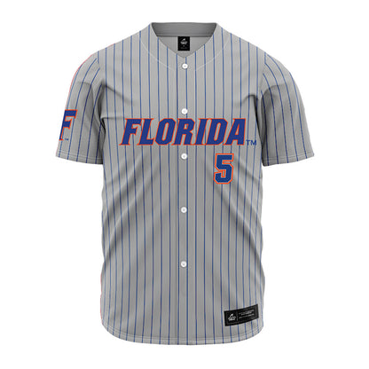 Florida - NCAA Baseball : Blake Cyr - Grey Jersey-0