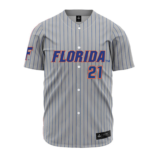 Florida - NCAA Baseball : Caden McDonald - Grey Jersey